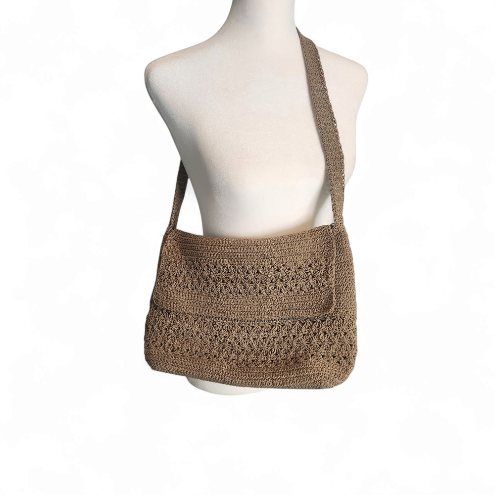 Amanda Smith‎  Vintage Tan Shoulder Bag with Braided Detailing